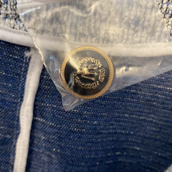 Lane Bryant Women's Plus Size 24 Silver Black Faux Tweed Open Front Crop Blazer - Picture 9 of 11